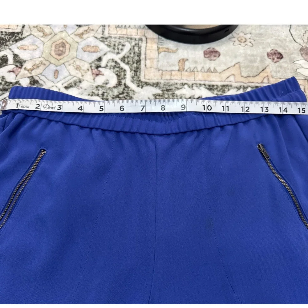 J.‎ Crew Royal Blue Jogger Pants Elastic Waist Zipper Pockets Women's Size 4